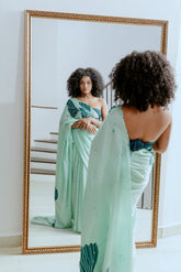 Penelope - Green Silk Saree