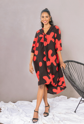 Cross my heart - Black and Red Dress