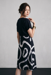 White and Black Dress