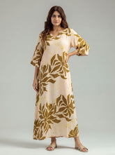 Gilded Grace Silk Dress