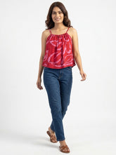 Coral Bloom Crop Top