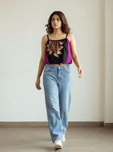 Wild Dahlia Crop Top