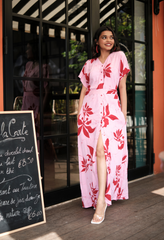 Passion Rouge - Button Down Dress with Belt