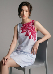 White and Pink Dress