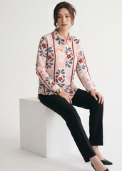 White floral Batik Shirt