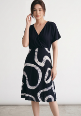 White and Black Dress