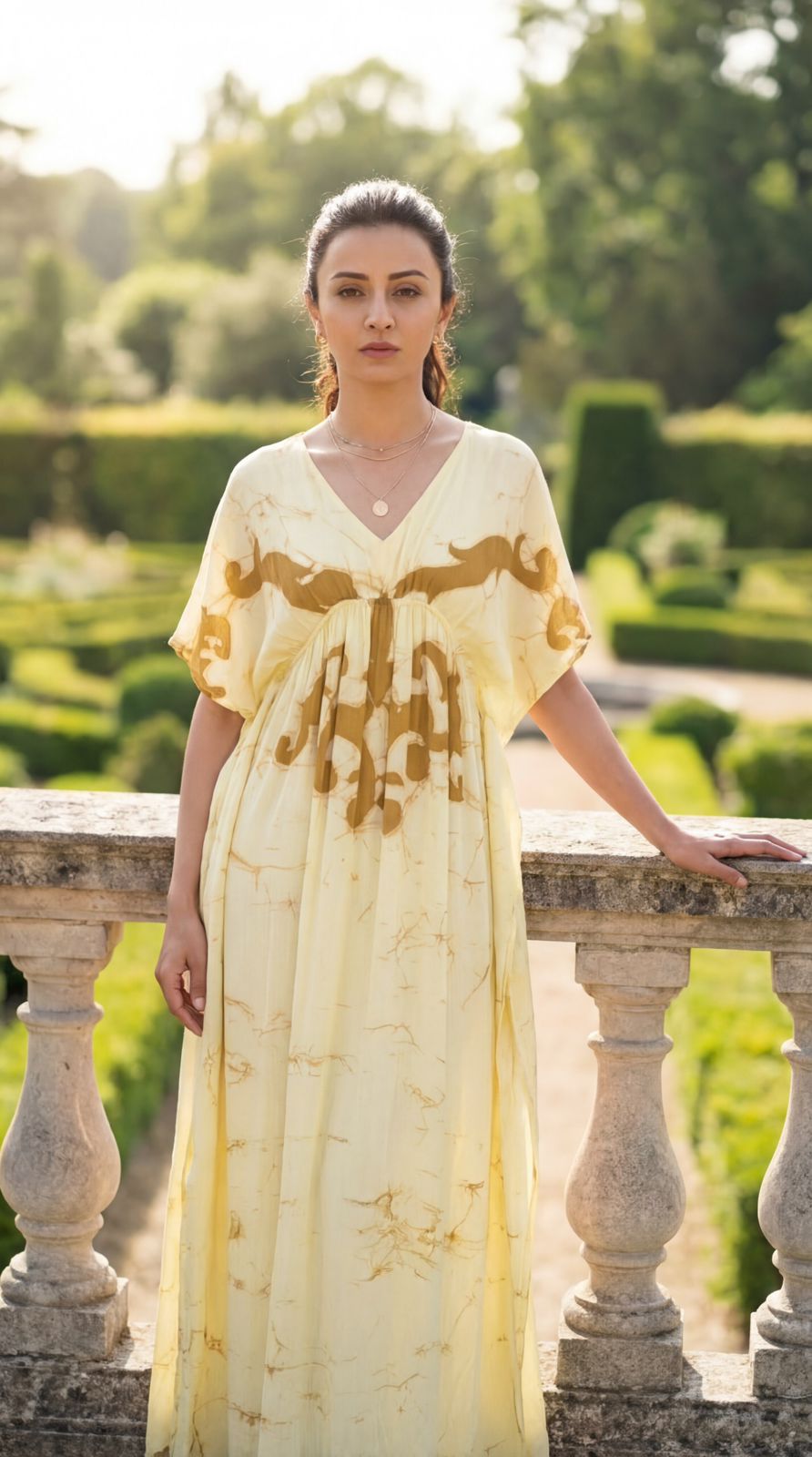 Yellow Silk Frock
