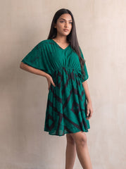 Black and Green Dress