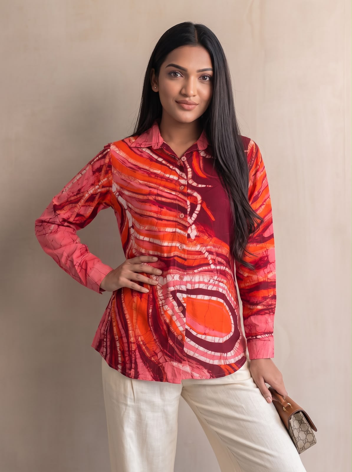 Orange and Pink Shirt