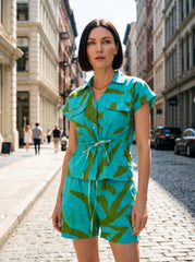Blue and Green Co-ord Set