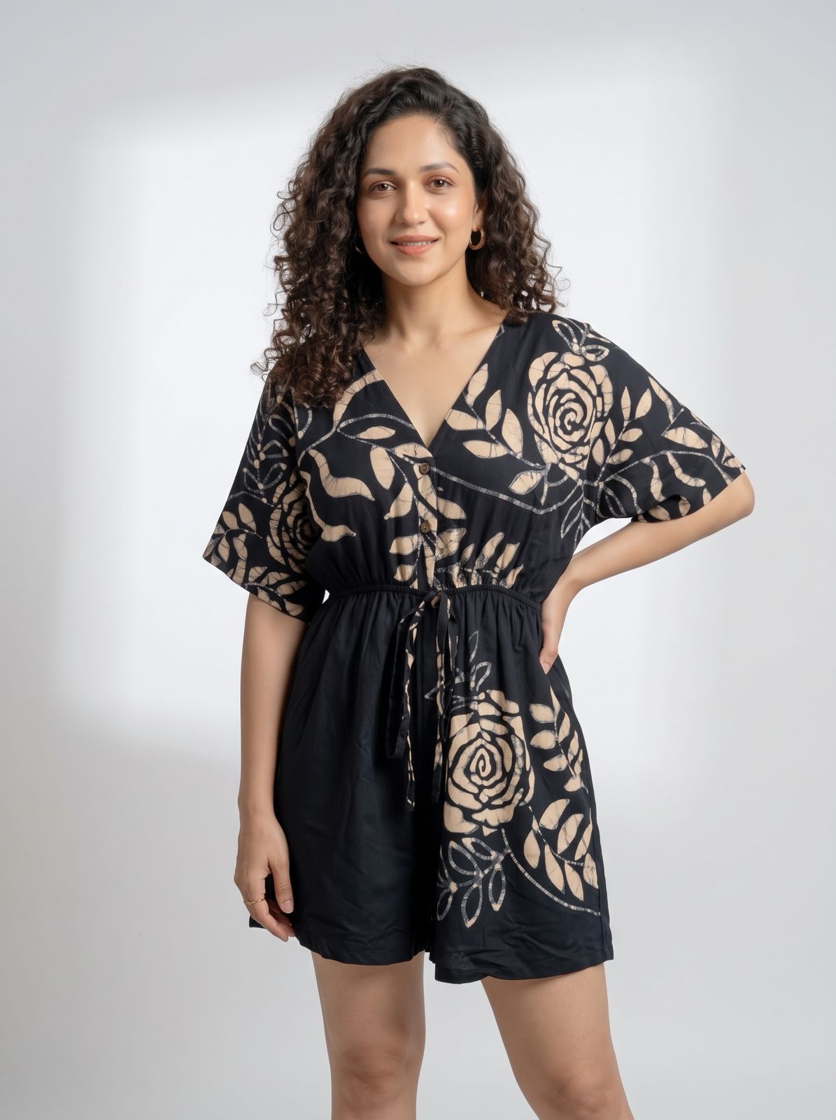 Obsidian Rose Romper