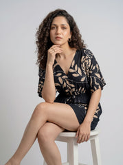 Obsidian Rose Romper