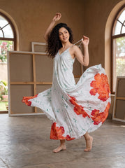 Crimson Blossom Dress