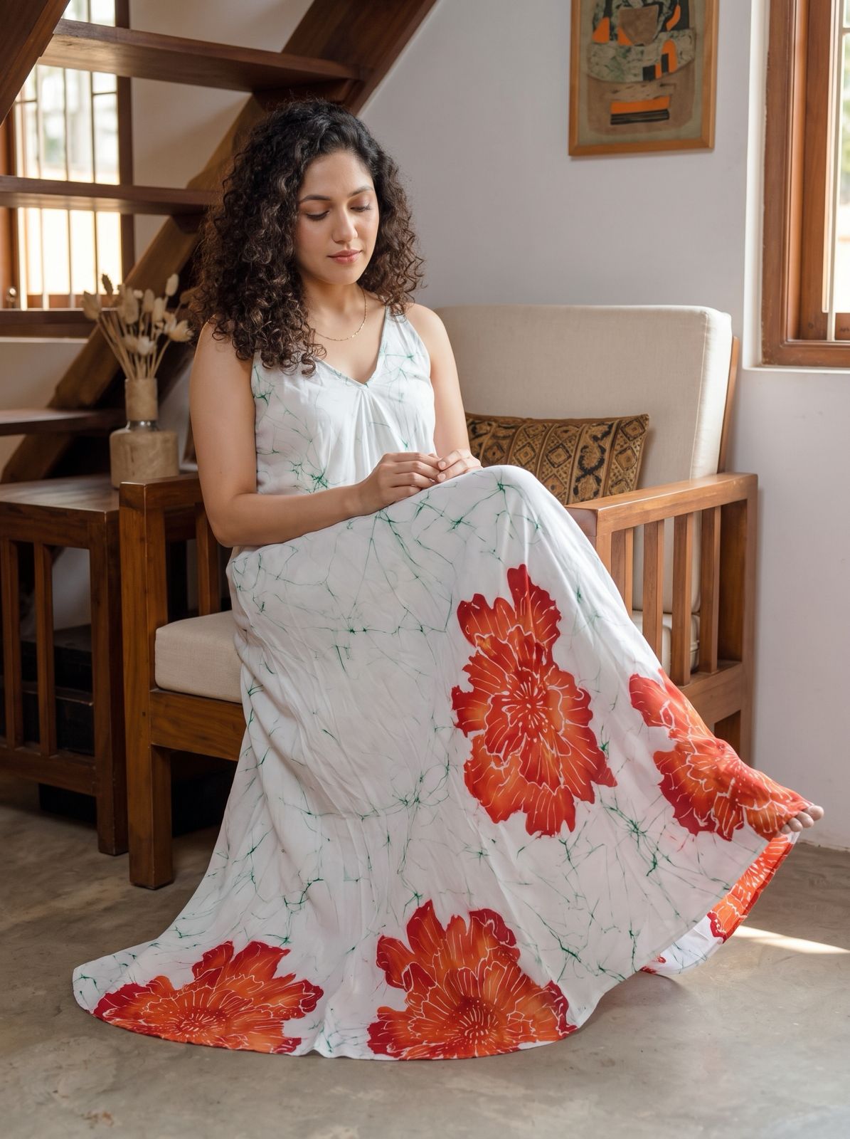 Crimson Blossom Dress