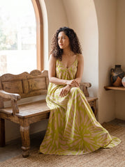 Lime Dusk Beach Dress