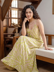 Lime Dusk Beach Dress