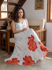 Crimson Blossom Dress