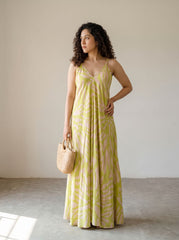 Lime Dusk Beach Dress