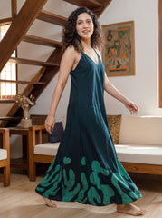 Emerald Tide Beach Dress