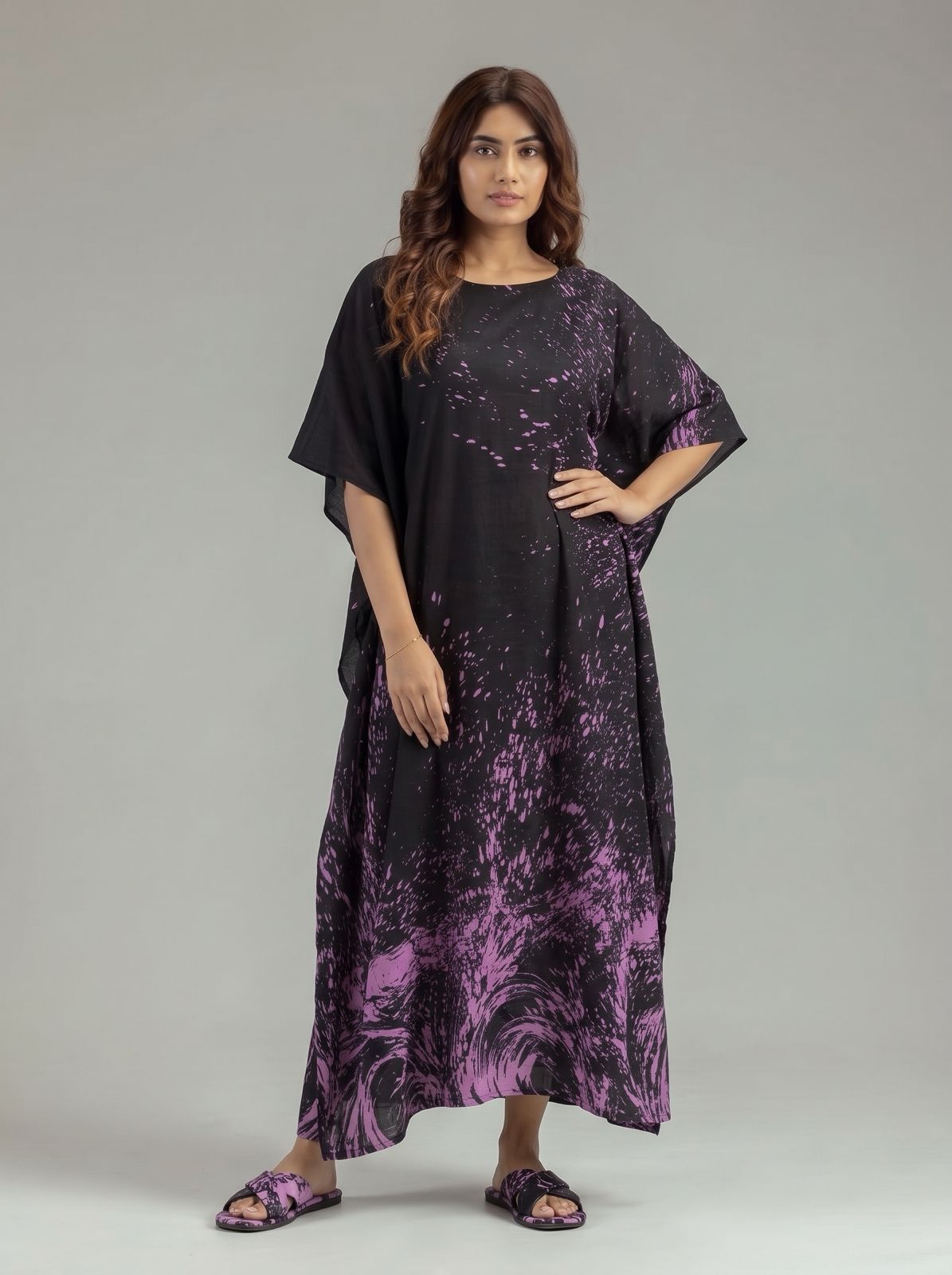 Purple Swirl Kaftan