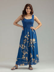 Bluebell Smocked Silk Dress