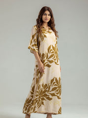 Gilded Grace Silk Dress