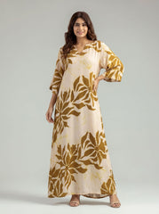 Gilded Grace Silk Dress