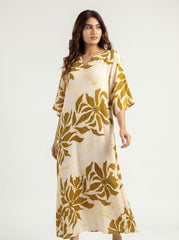 Gilded Grace Silk Dress