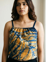 Feathered Grace Crop Top