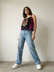 Wild Dahlia Crop Top